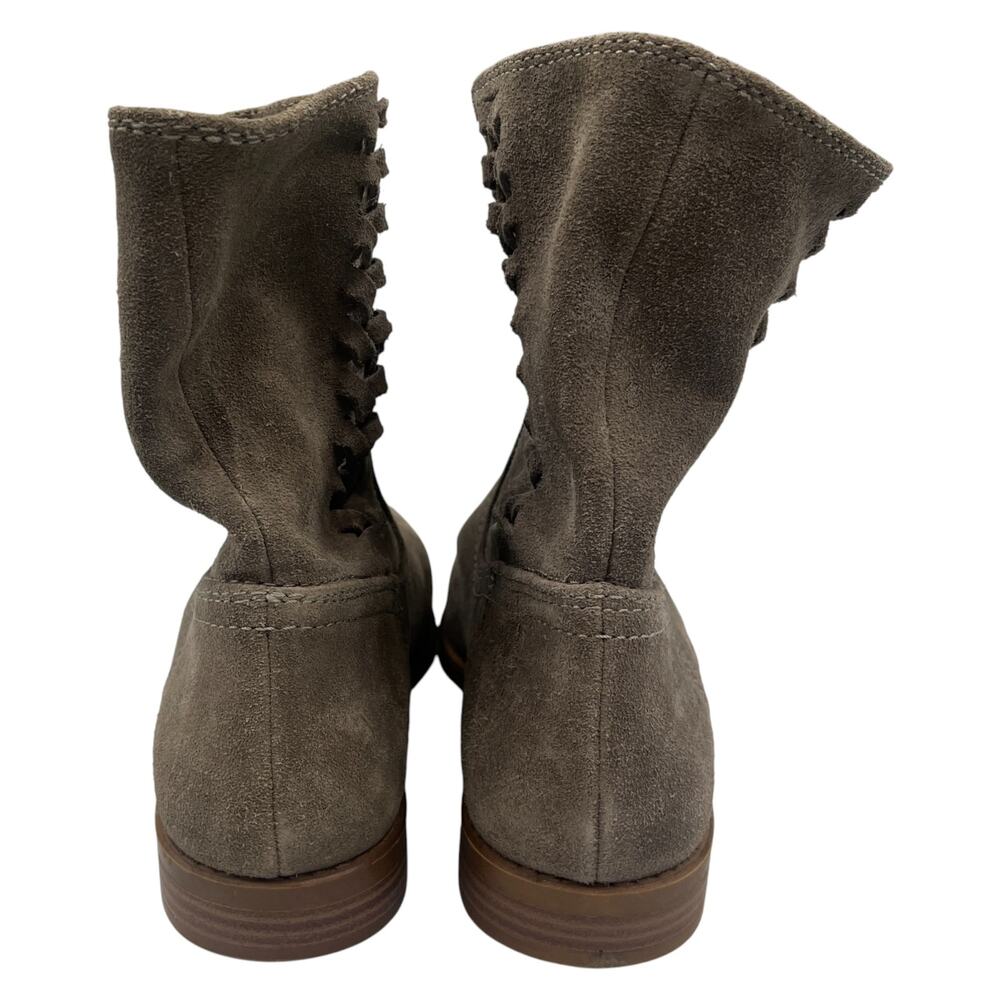 Steve Madden Cordella Braided Pull On Suede Ankle Boots Booties Taupe Size 8 - Picture 5 of 8